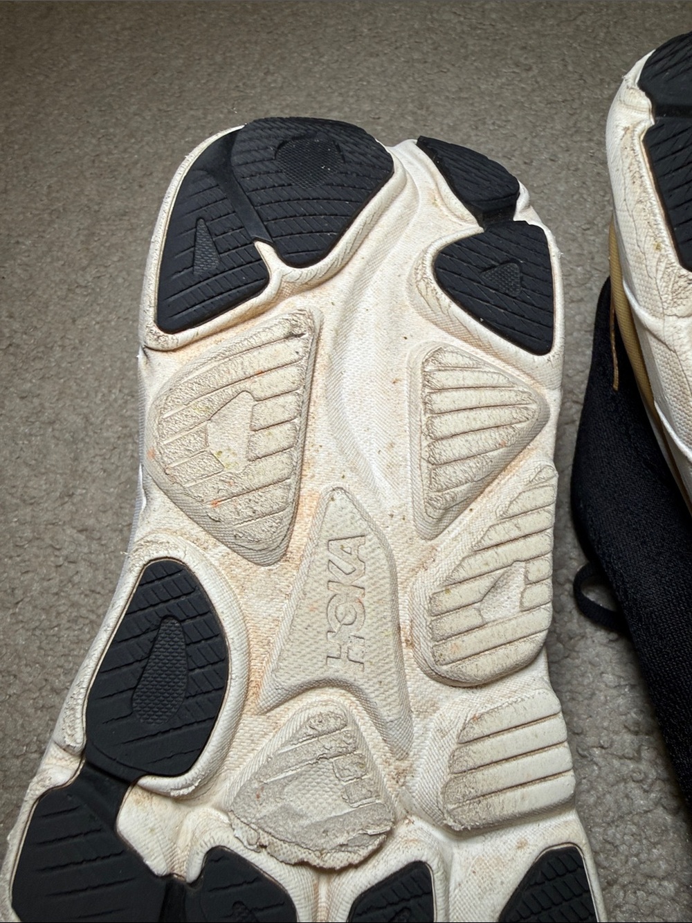 Hoka Black and Gold Women's Athletic Running Shoes - Picture 11 of 13